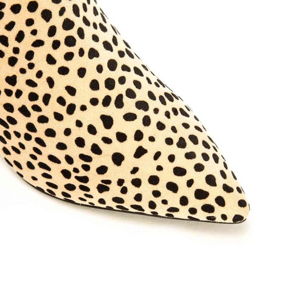 FINAL PRICE! Tan Leopard Print Chelsea Boots - Picture 6 of 6